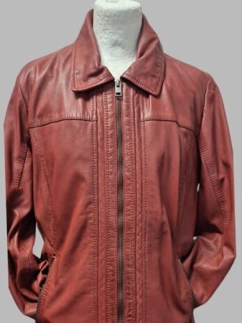 Jacke “ Jones “ Größe 38 in Terracotta/Leder