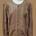 Jacke “ Jones “ Größe 40/42 in Haselnussbraun/Leder