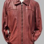 Jacke “ Jones “ Größe 38 in Terracotta/Leder