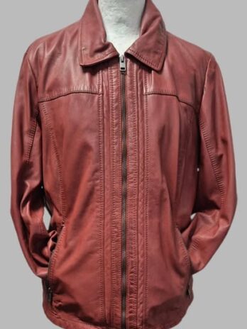 Jacke “ Jones “ Größe 38 in Terracotta/Leder
