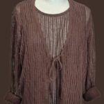 Weste & Top “ S. Oliver “ Größe 40 in Schokobraun 73% Viscose