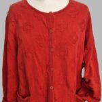Cardigan “ Gudrun Sjöden “ Größe 38 in Terracotta 100% Baumwolle