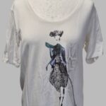 Shirt “ Jette Joop “ Größe 38/40 in Weiß/Print 47% Baumwolle 47% Modal