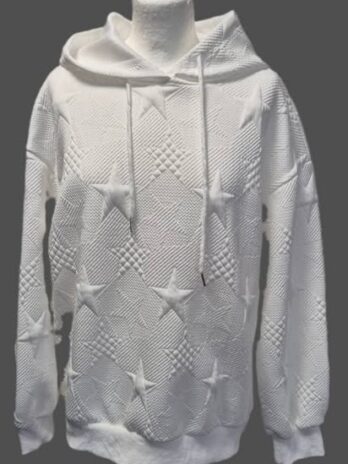 Hoodie “ Made in Italy “ Größe 40/42 in Weiß
