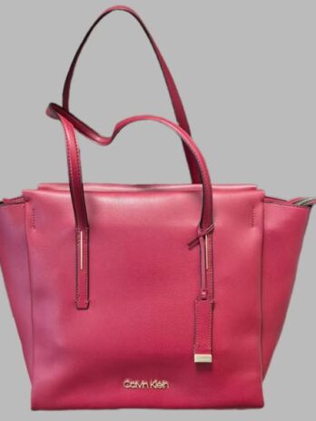 Tasche/Shopper “ Calvin Klein “ in Weinrot/Kunstleder Breite ca 45cm Höhe ca 32cm