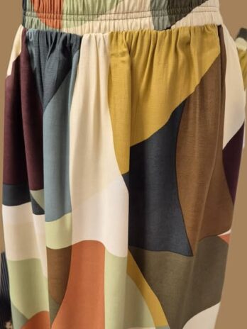 Rock “ Jones “ Größe 40/42 in Bunt gemustert elastischer Bund NEU! 100% Viscose