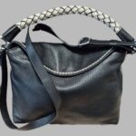 Tasche “ Visona “ in Schwarz/Leder Breite ca 38cm Höhe ca 29cm
