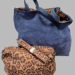 Tasche “ Paolo Bags “ in Dunkelblau/Feincord extra Innentasche Breite ca 43cm Höhe ca 32cm