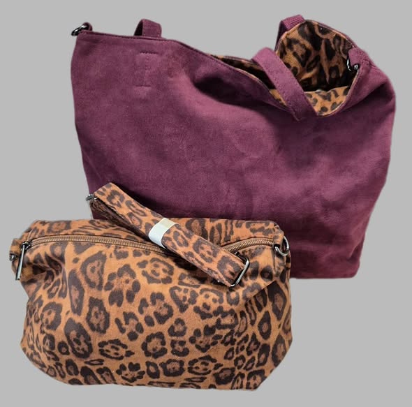 Tasche " Paolo Bags " in Burgundy/Feincord extra Innentasche Breite ca 43cm Höhe ca 32cm