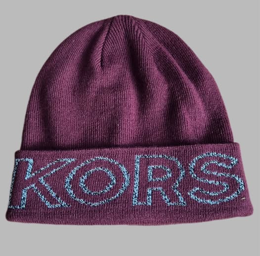 Haube " Michael Kors " Größe OS in Burgundy/Grau Logoprint